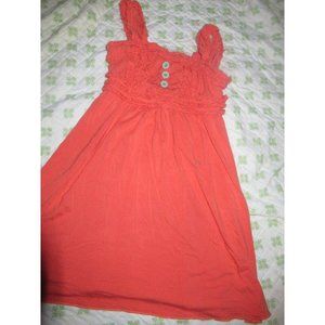 euc Matilda Jane orange ruffle bodice dress girls 4